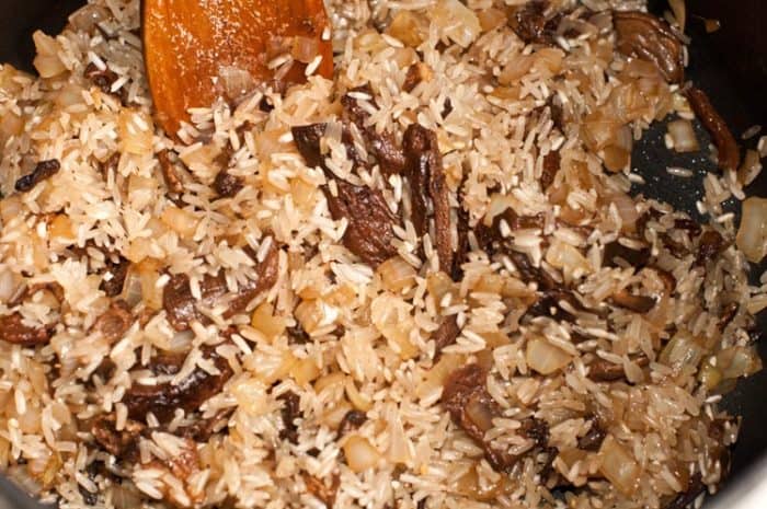 arroz risotto de setas