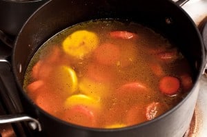 caldo de zanahoria y curry