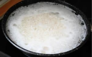 arroz basmati hirviendo