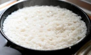 arroz casi listo