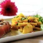 filete de atún con ensalada de mango