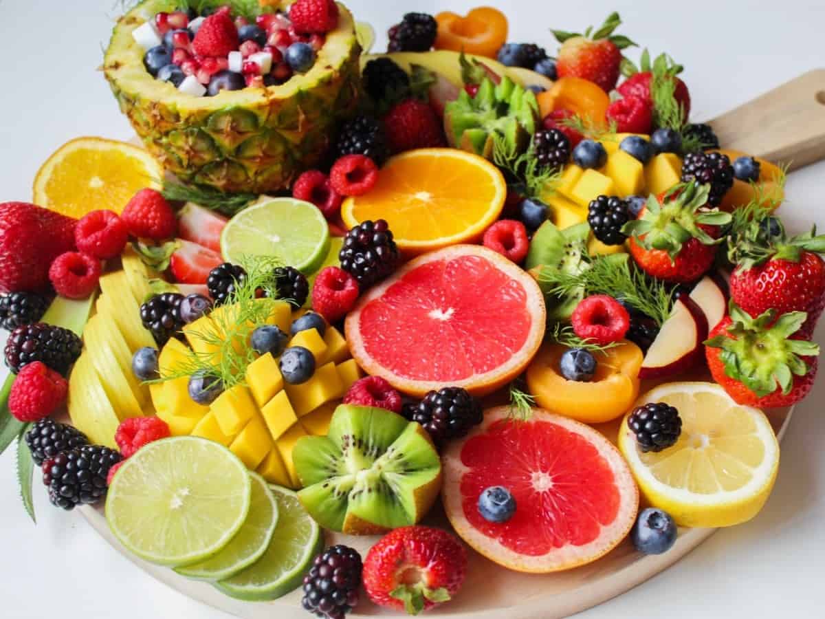 Plato con frutas