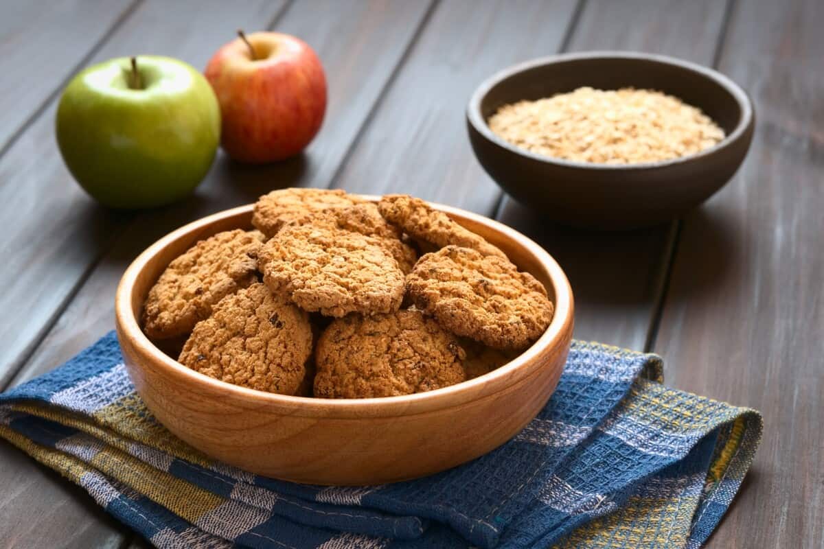 galletas de avena y manzana