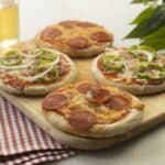 mini pizzas en pan árabe