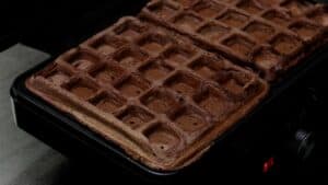 waffles de avena y chocolate