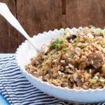 risotto de quinoa y hongos
